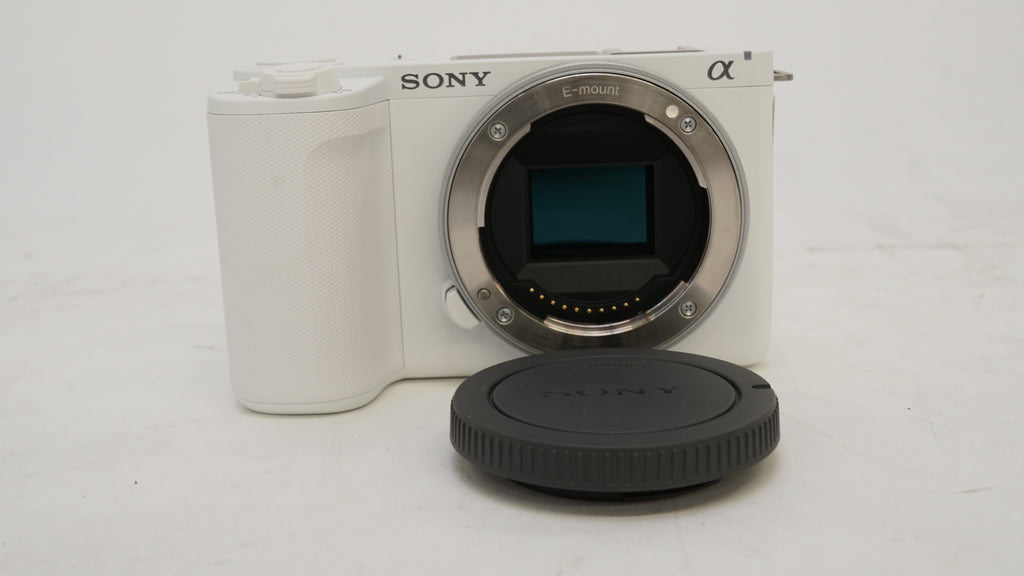 Sony Alpha ZV-E10 II APS-C Mirrorless Content Creators Camera Body (White) (Open Box)