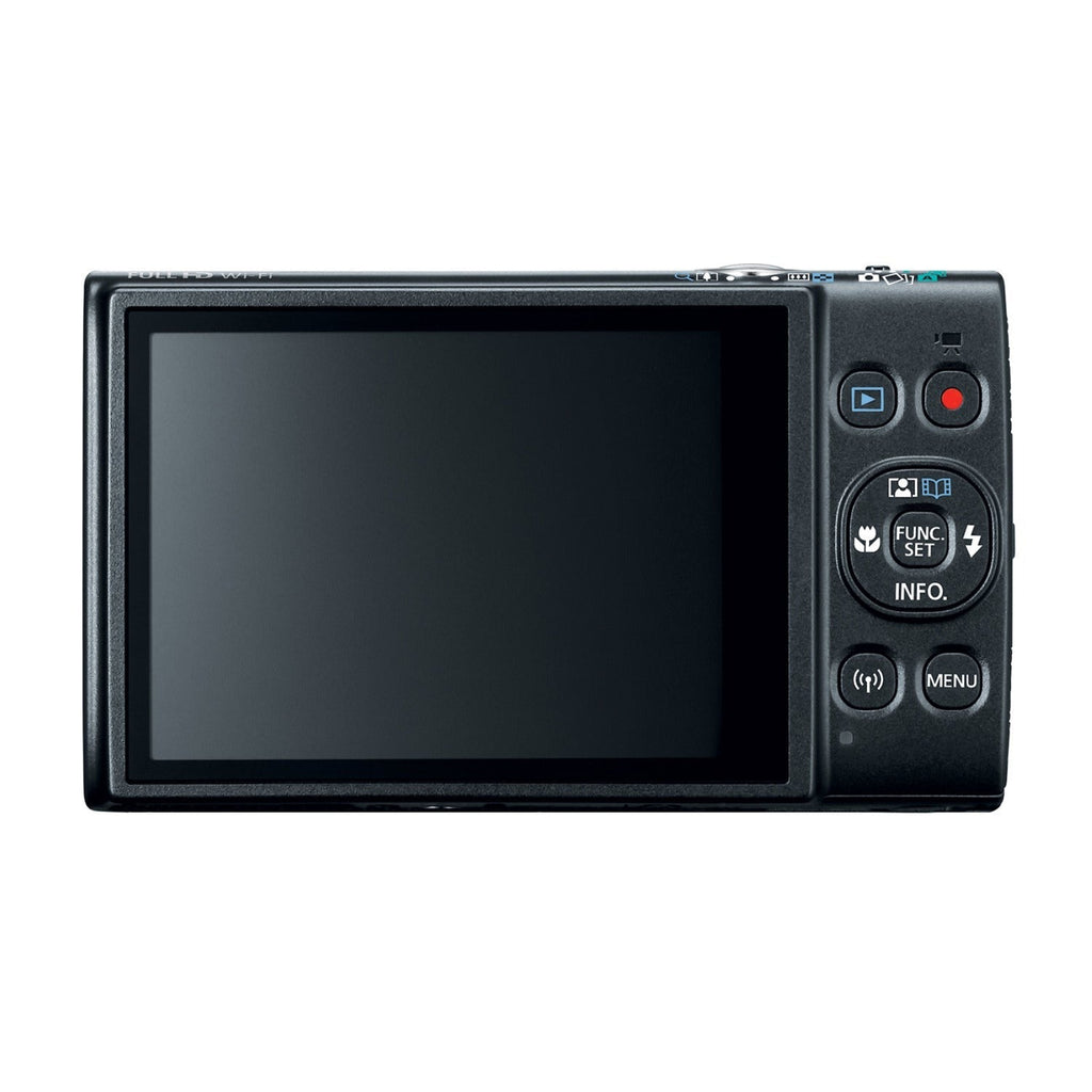 Canon PowerShot ELPH 360 HS 20.2 MP CMOS Sensor Digital Camera (Black) Bundle