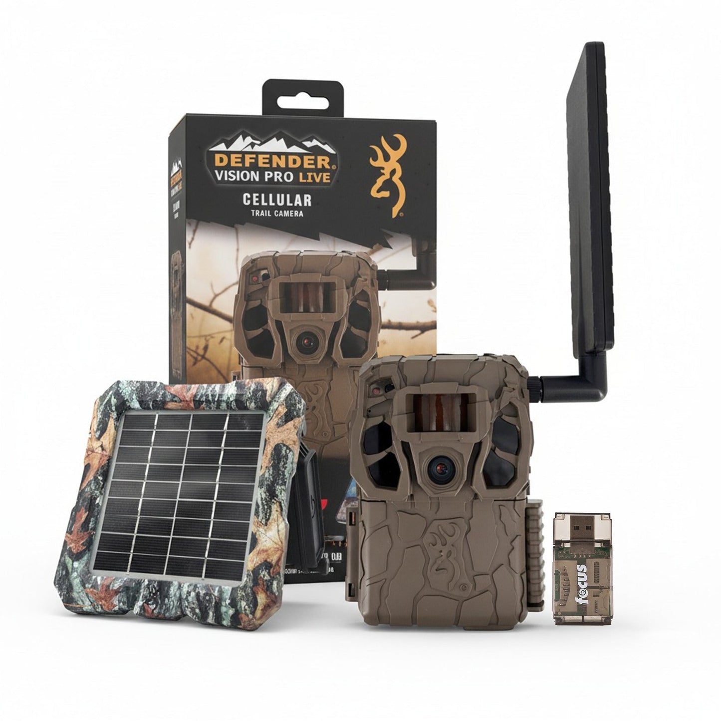Browning Trail Camera Defender Wireless Vision Pro HD Livestream Bundle