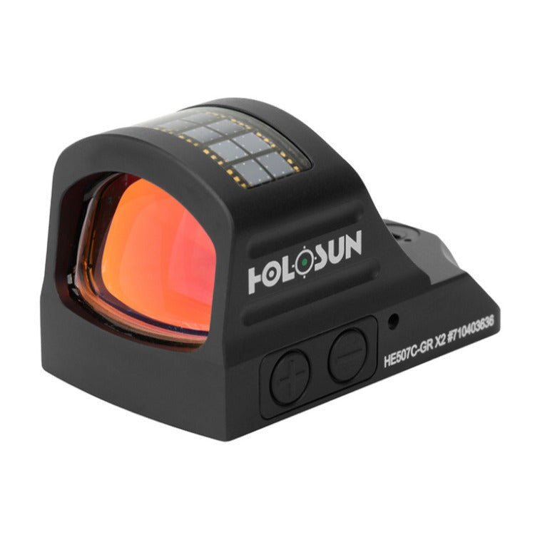 HOLOSUN HE507C-GR-X2 Black Anodized 1x 2/32 MOA Green Dot and Circle Reticle