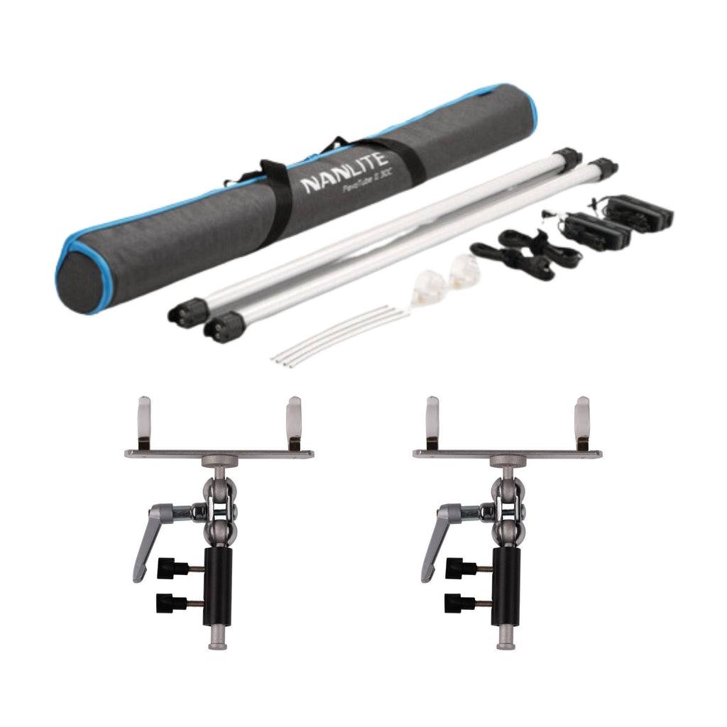 Nanlite PavoTube II 30C RGB LED 2-Light Kit with Two PavoTube Holders Bundle