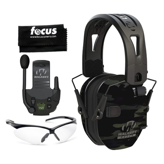 Walkers Razor Walkie Talkie with Razor Tacti-Grip with Rubber Headband Bundle