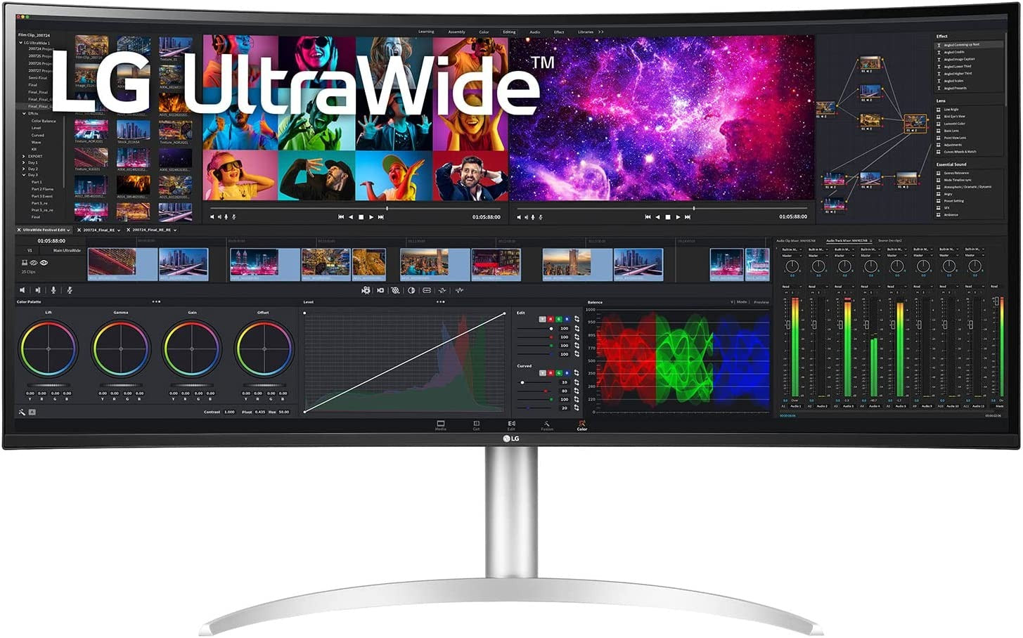LG 40WP95C-W 39.7" 5K2K Curved UltraWide Nano IPS Monitor with Thunderbolt 4 (Certified Refurbished)