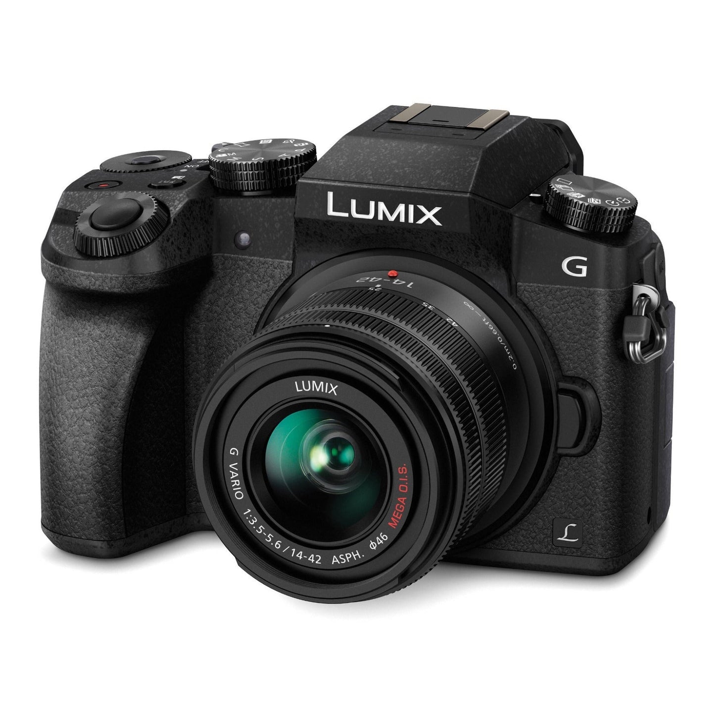 Panasonic LUMIX G7 Mirrorless Camera with 14-42mm Lens and Koah Microphone Bundle