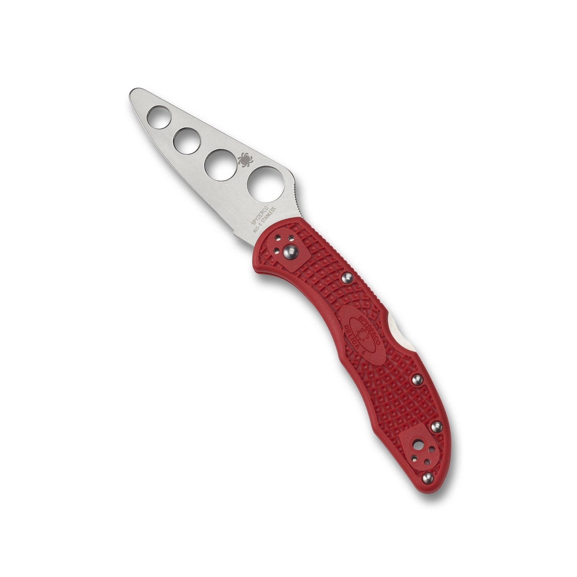 Spyderco Delica 4 Trainer Knife with Safe Blunted Blade and FRN Handle
