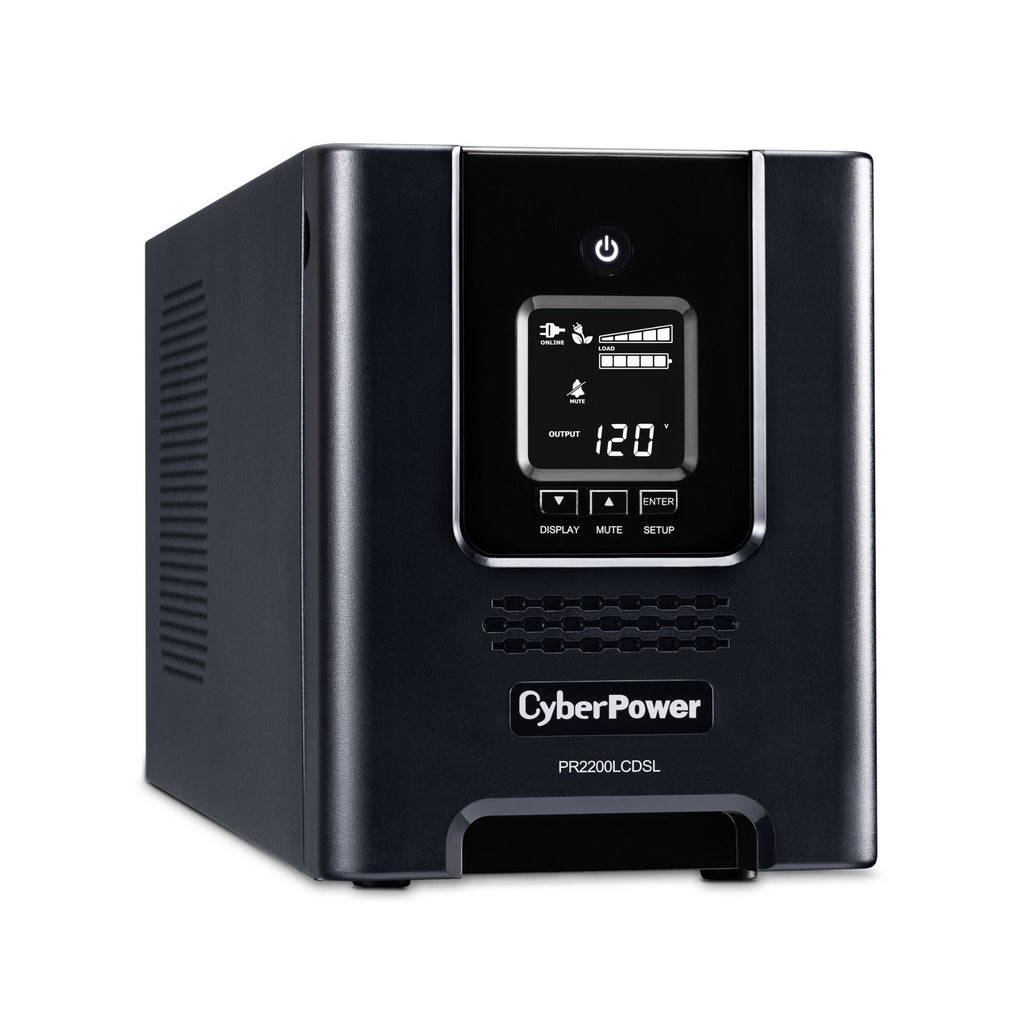 CyberPower PR2200LCDSL Smart App Sinewave Mini-Tower UPS System (2070VA/1980W)