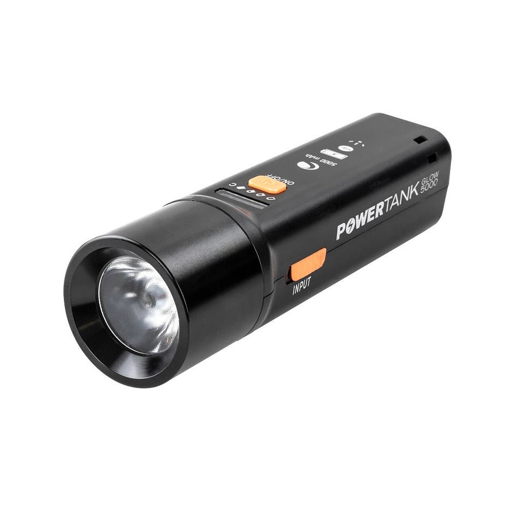 Celestron PowerTank Glow 5000 Red Flashlight and Power Bank with Phone Adapter