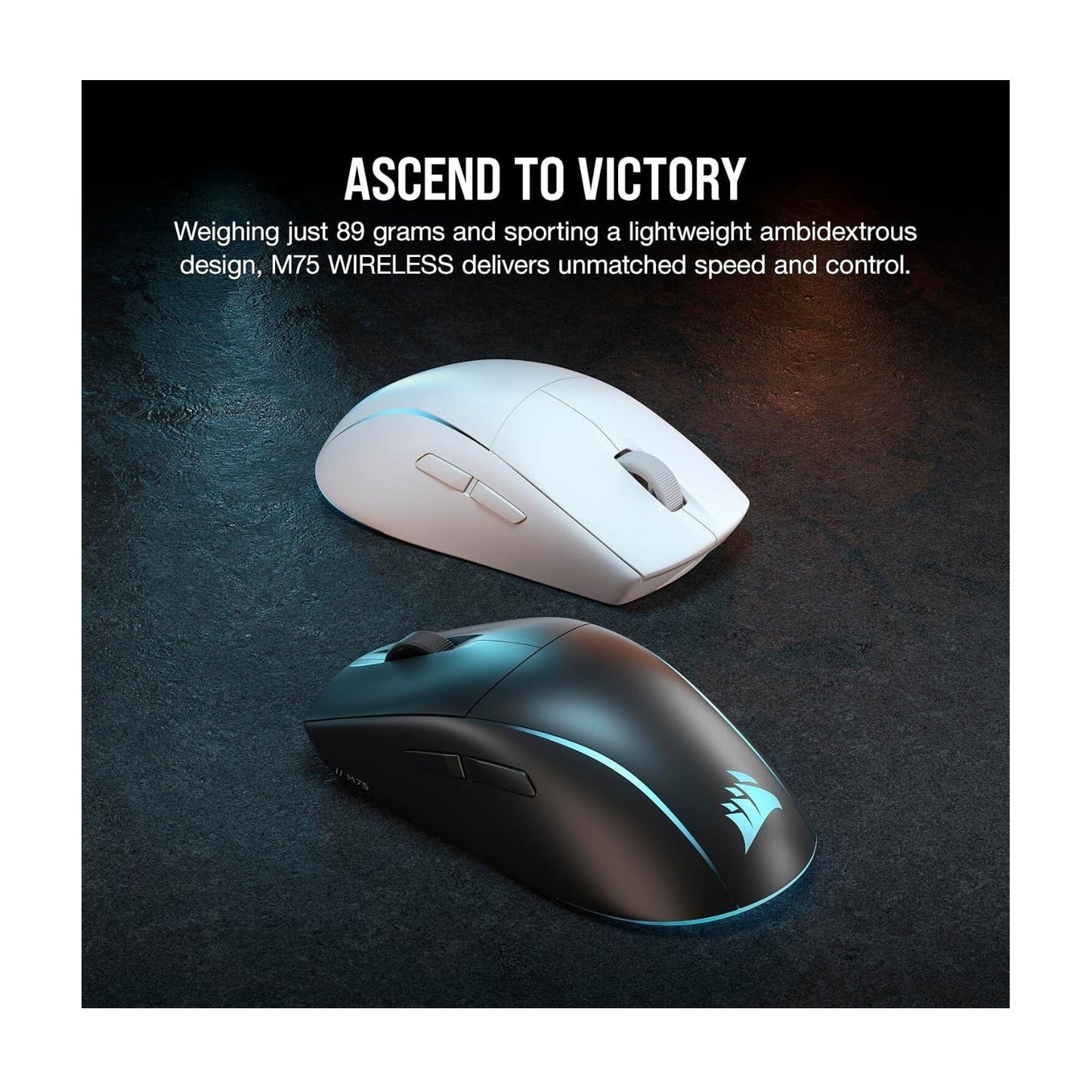 Corsair M75 Wireless RGB Lightweight FPS Gaming Mouse (Black)