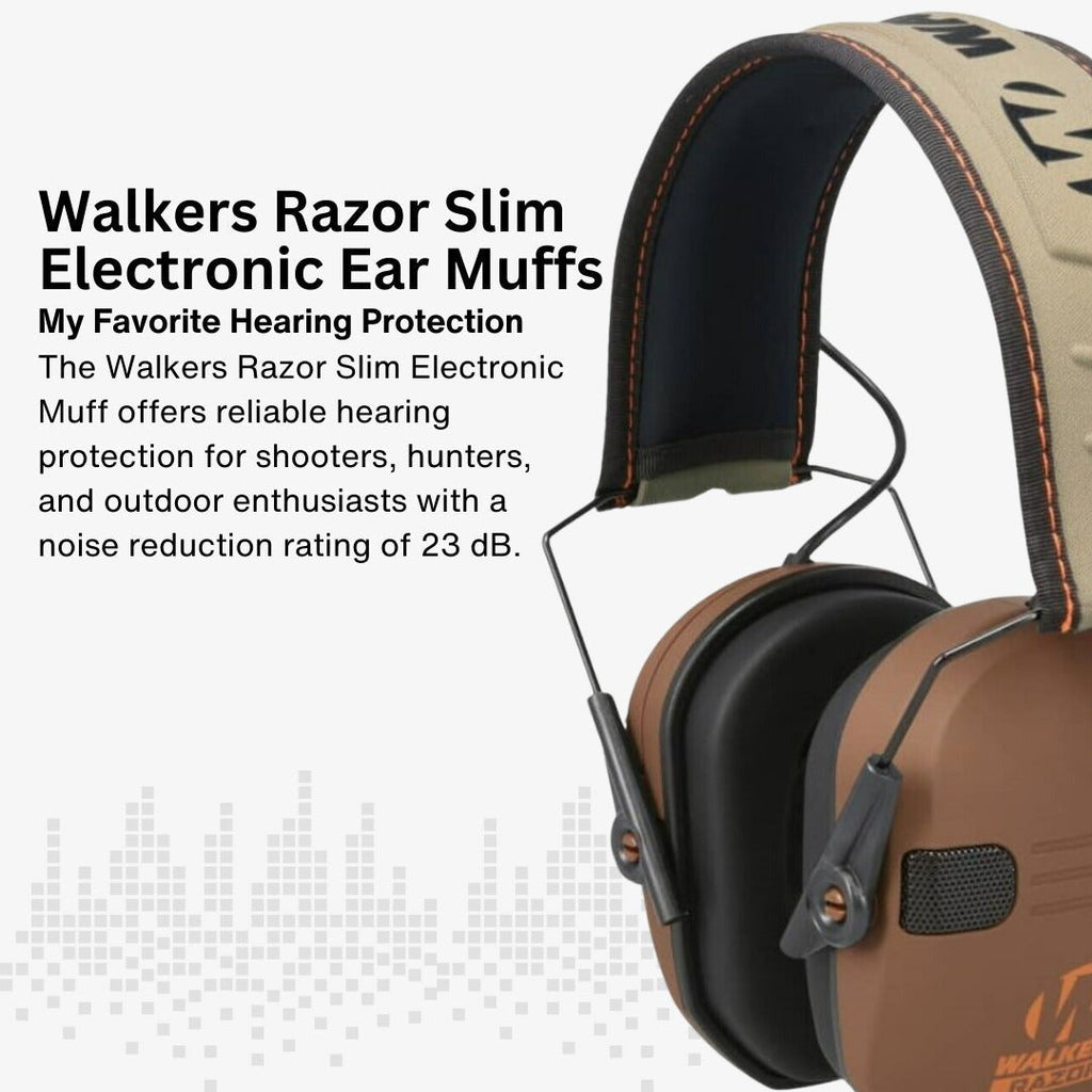 Walkers Razor Walkie Talkie Bundle with Ear Muffs and Accessories