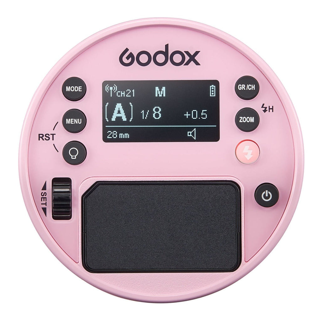 Godox AD100Pro Pocket Flash - 100Ws Speedlight with Wireless Control (Pink)