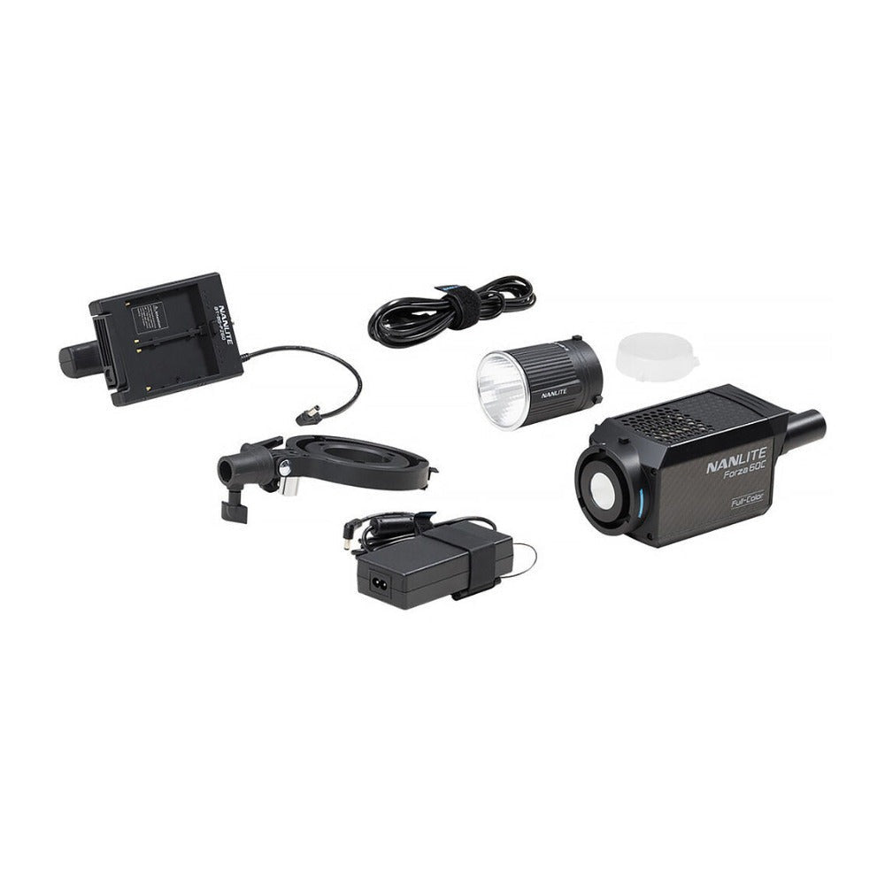 Nanlite Lindsay Adler Color Portrait Kit Inc. PT15C4KIT, FORZA60C, FL-11 Fresnel