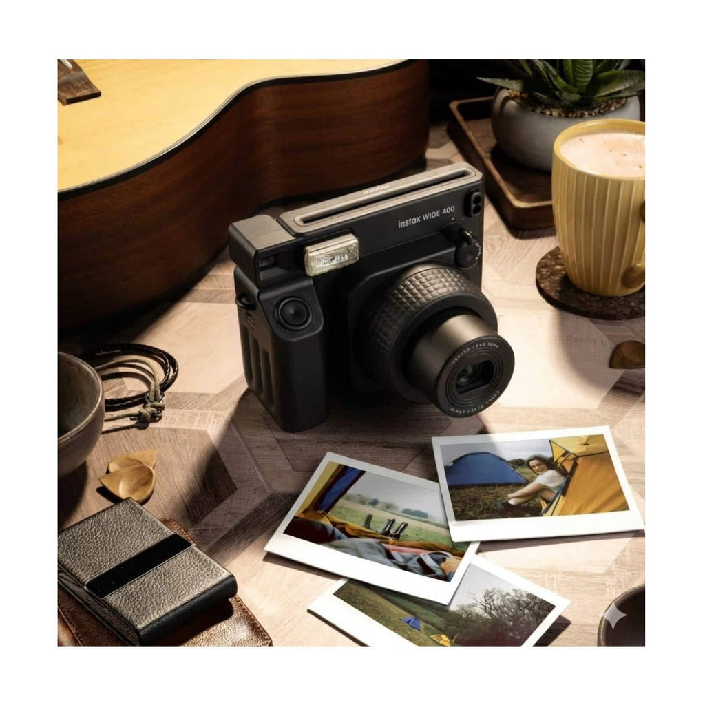 Fujifilm Instax Wide 400 Instant Film Camera with Automatic Exposure & Flash Control (Black)