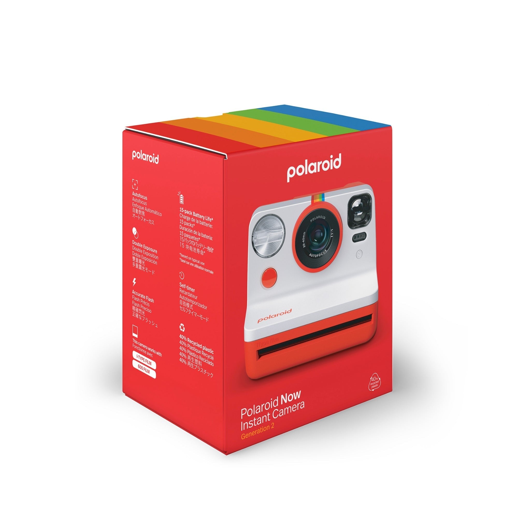 Polaroid NOW Instant Camera Generation 2 (Red)