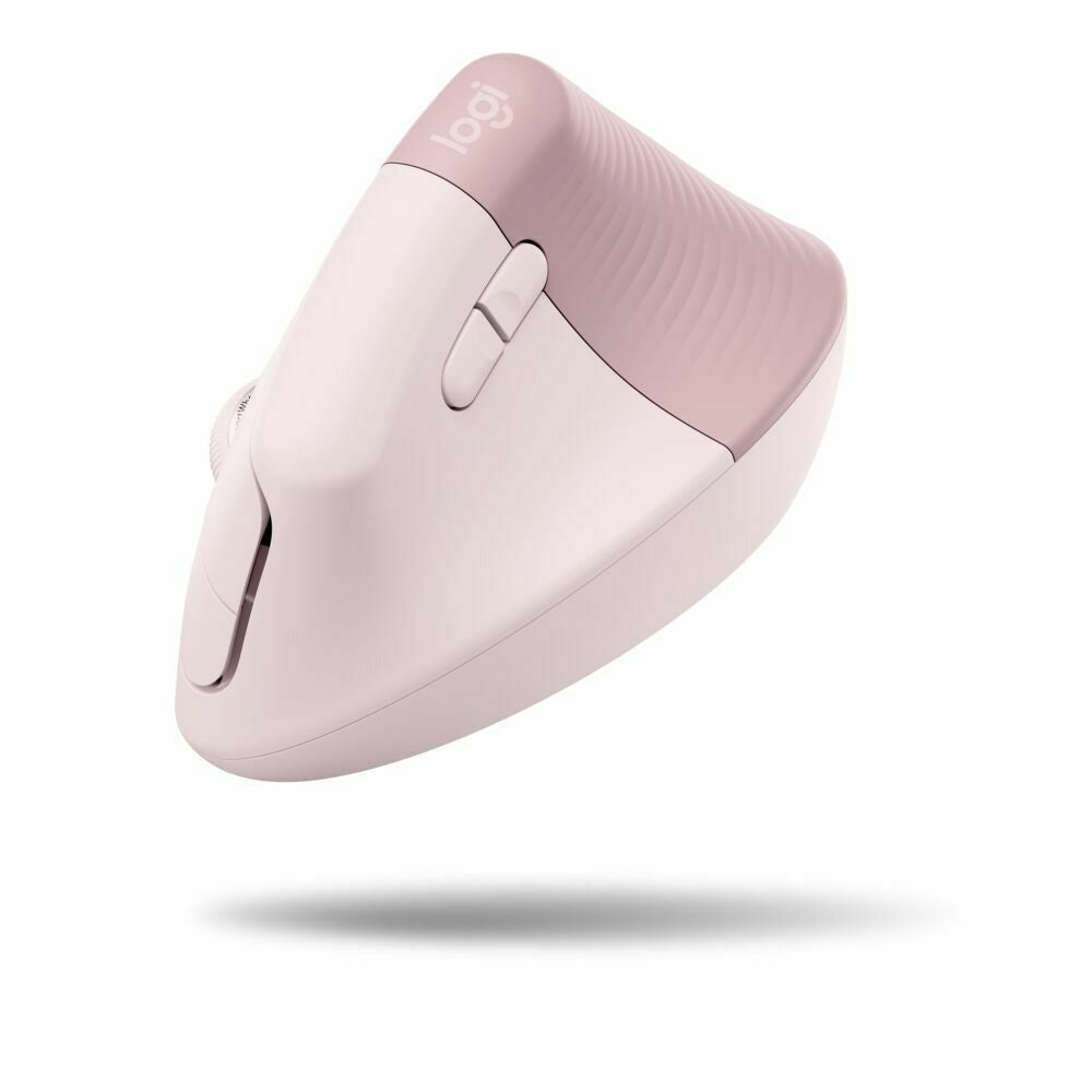 Logitech Lift Vertical Wireless Ergonomic Mouse (Rose) and USB 3.0 Hub