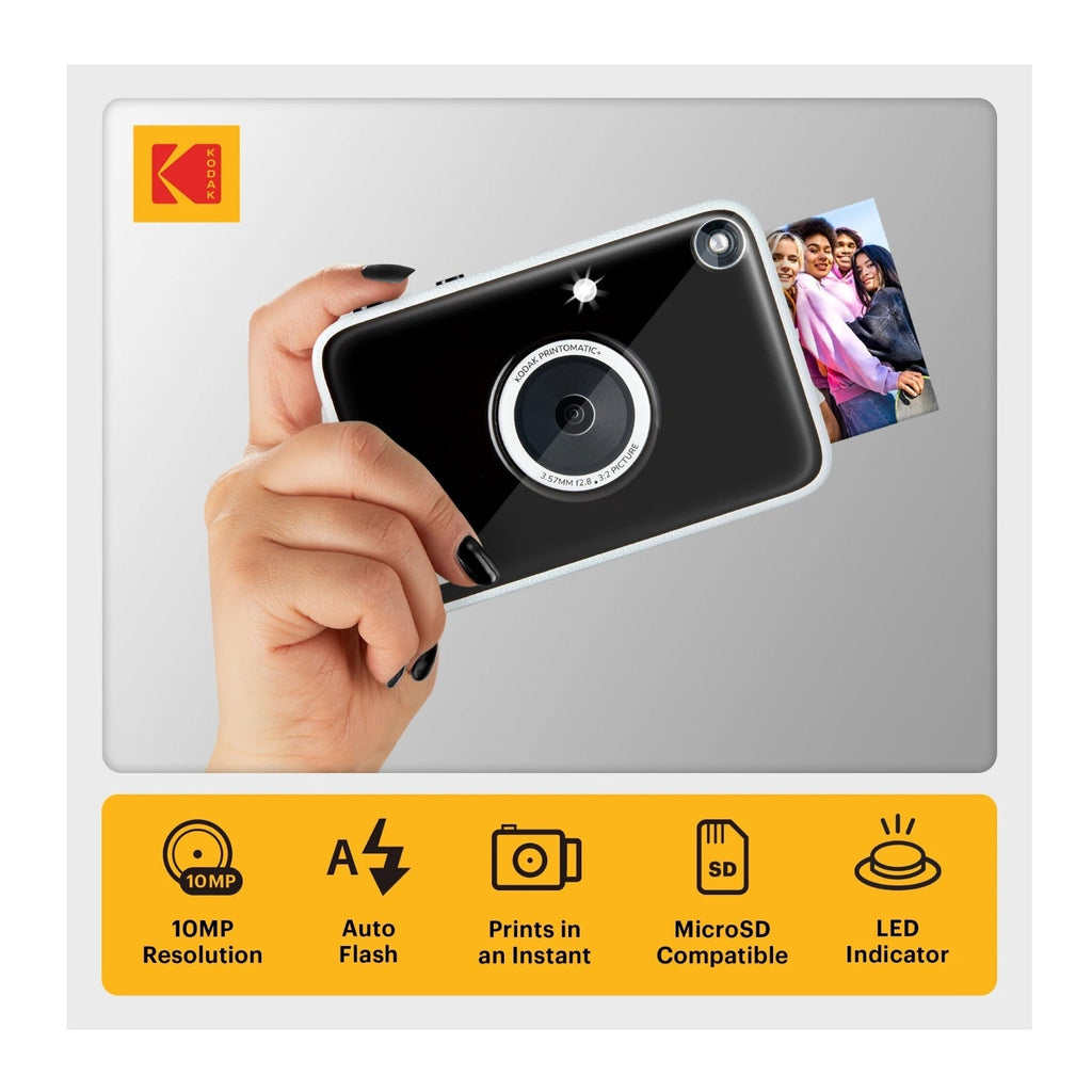 Kodak PRINTOMATIC+ 10MP Instant Digital Camera (Black)