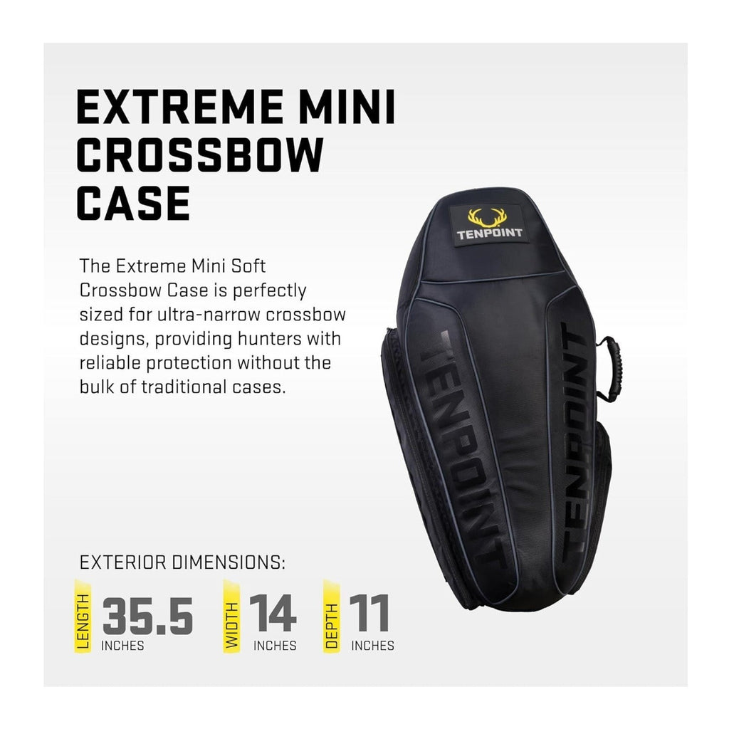 TenPoint Extreme Mini Soft Crossbow Case 35.5 inch Lightweight Storage (Black)