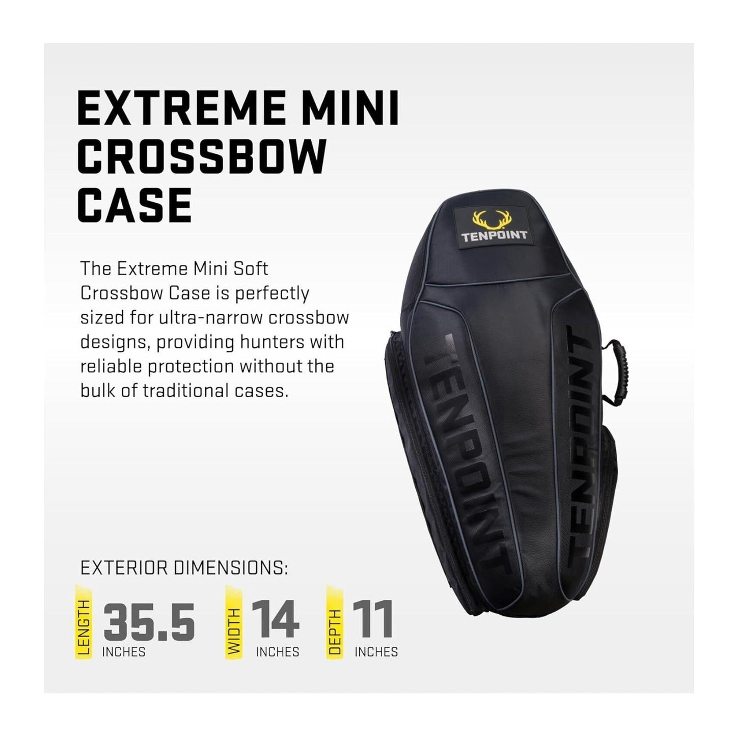 TenPoint Extreme Mini Soft Crossbow Case 35.5 inch Lightweight Storage (Black)