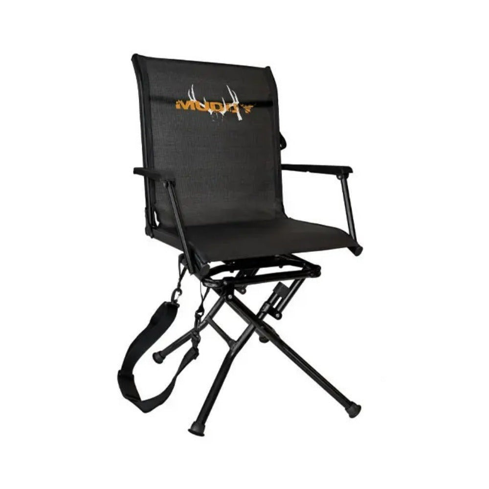 Muddy 360-Degree Swivel Ground Seat with Cushioned Flex-Tek Comfort