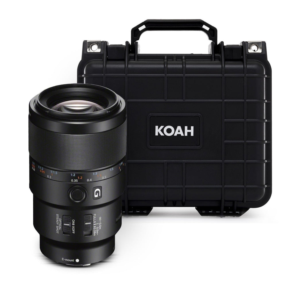 Sony FE 90mm f/2.8 Macro G OSS E-Mount Macro Lens Bundle with Hard Case