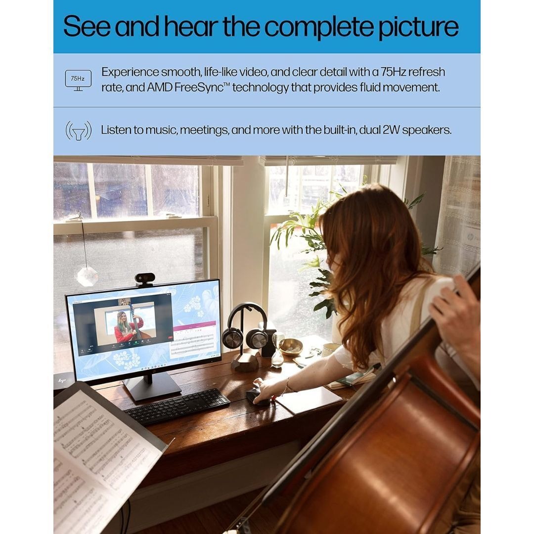 HP M27ha 27-Inch Widescreen IPS LED HD Display Monitor with Ultra-Wide Viewing Angles