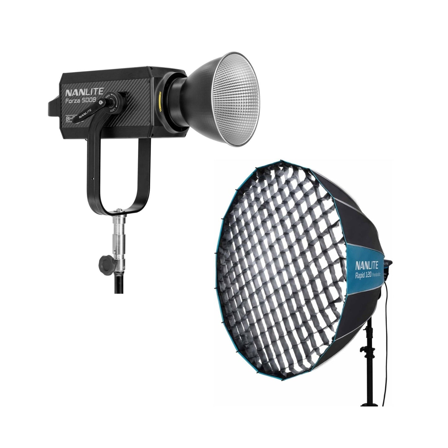Nanlite Forza 500B II Bi-Color LED Monolight with 47-Inch Softbox Bundle