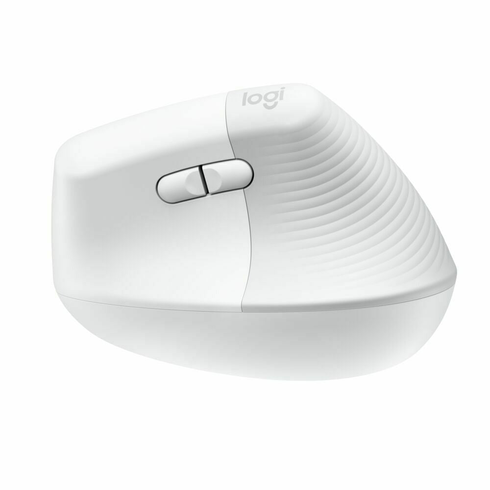 Logitech Lift Vertical Wireless Ergonomic Mouse (Pale Gray) and 4-Port USB 3.0