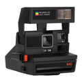 Polaroid 600 Model 640 Instant Film Camera (Black) with 8 Instant Photographs