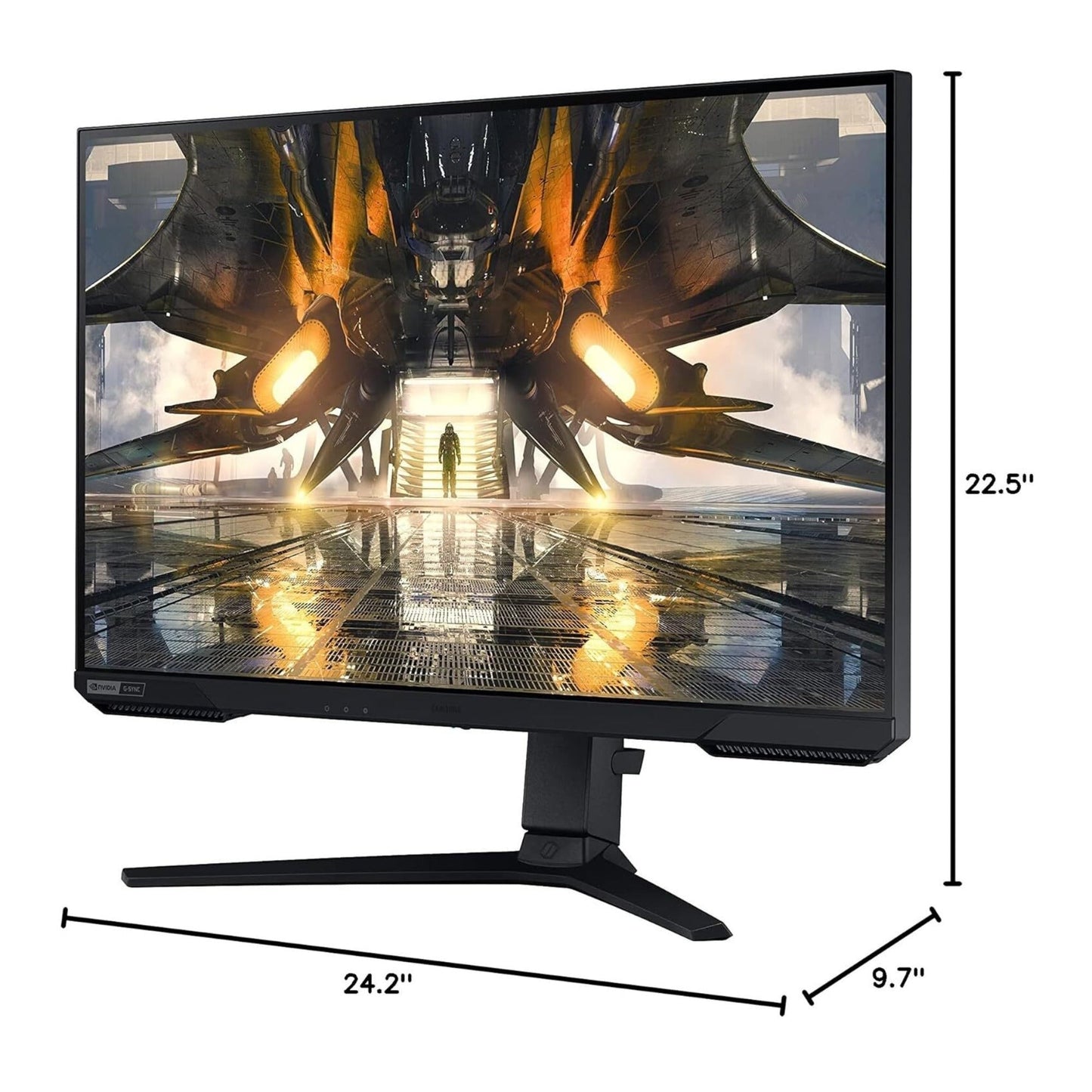 Samsung Odyssey G52A 27 Inch QHD Gaming Monitor - 165Hz, 1ms, HDR 400 (Black)