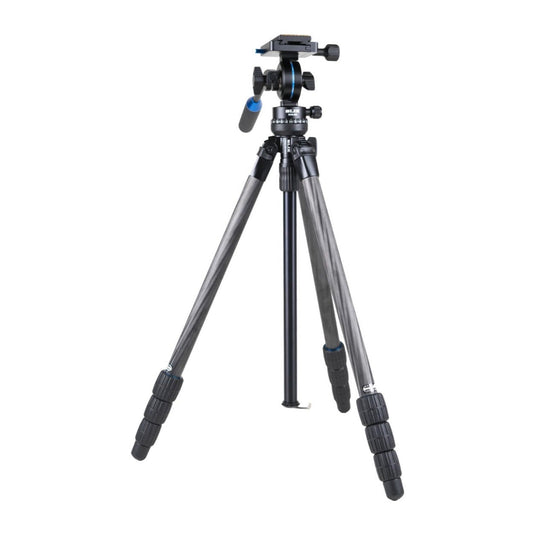 Slik PRO 634CF-SVH Carbon Fiber Tripod with SVH-501 Compact Fluid Video Head