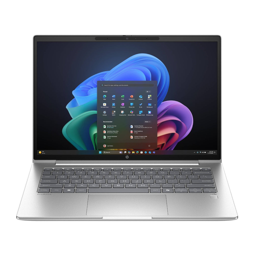 HP ProBook 4 G1q 14-In Copilot+ WUXGA Snapdragon X 16GB 512GB W11 Pro (Silver)