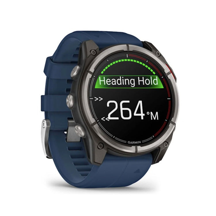 Garmin quatix 8 AMOLED Marine GPS Smartwatch (51mm, Titanium/Captain Blue) (Used)