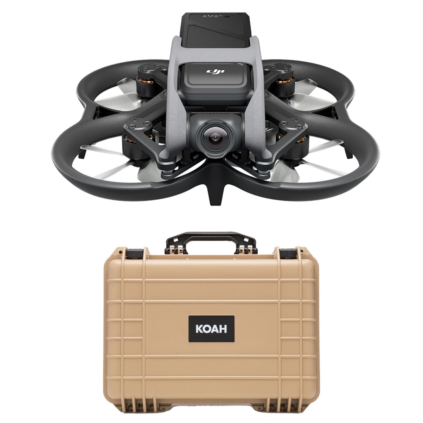 DJI Avata 2 (Drone Only) with Weatherproof Hard Case with Customizable Foam Bundle