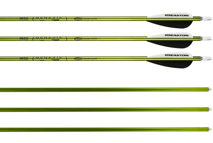 Genesis Archery Easton XX75 30in NASP Arrows for Genesis Bows (6-pack, Green)