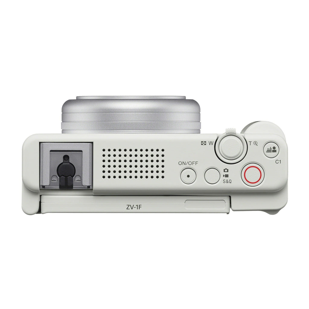 Sony ZV-1F Vlog Camera for Content Creators and Vloggers (White)