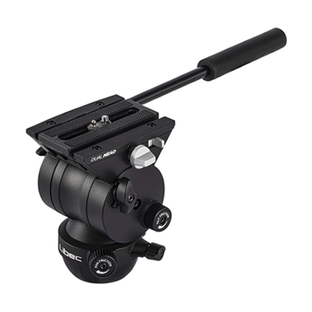 Libec TH-V Tripod System with Dual-Head Base and Case for Continuous Friction Control
