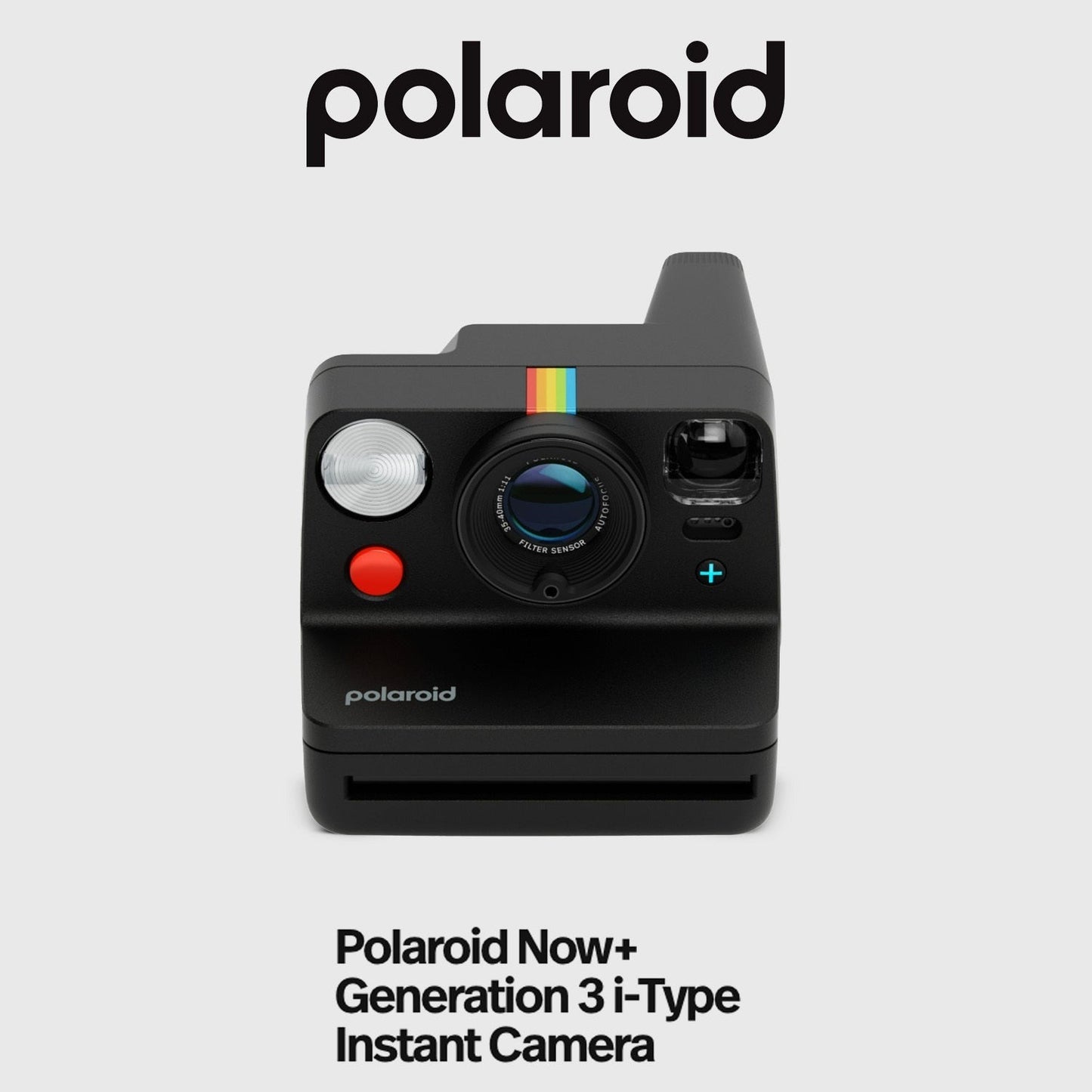 Polaroid Now Generation 3 Instant Camera with Built-In Tripod Mount and Film Kit (Black) Bundle