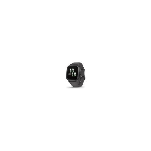 Garmin Venu Sq 2 Smartwatch (Slate) Bundle with Charger Stand Port Protector Plugs (x9)