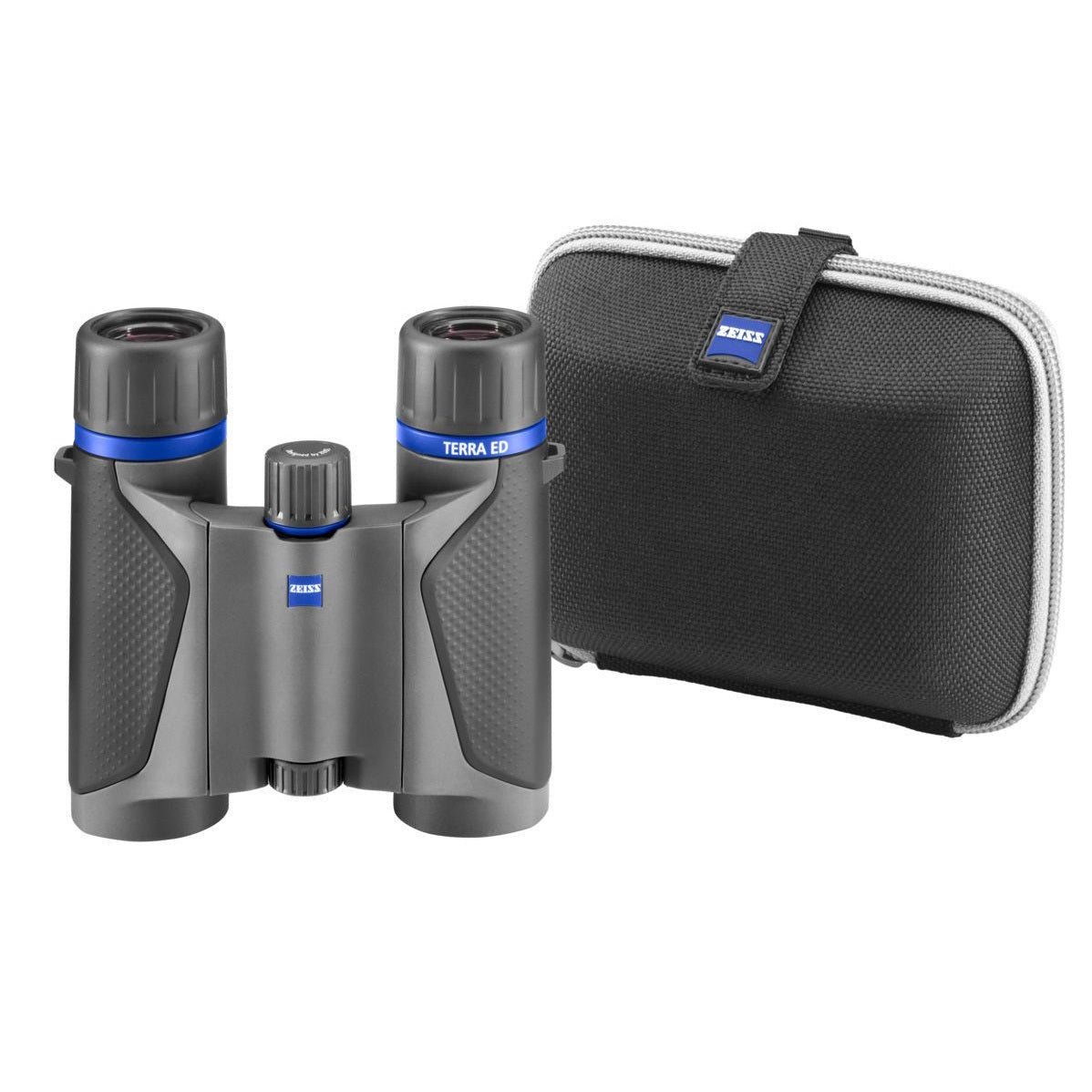 Zeiss Terra ED 10x25 Pocket Binoculars (Black) Bundle with Lens Care Kit