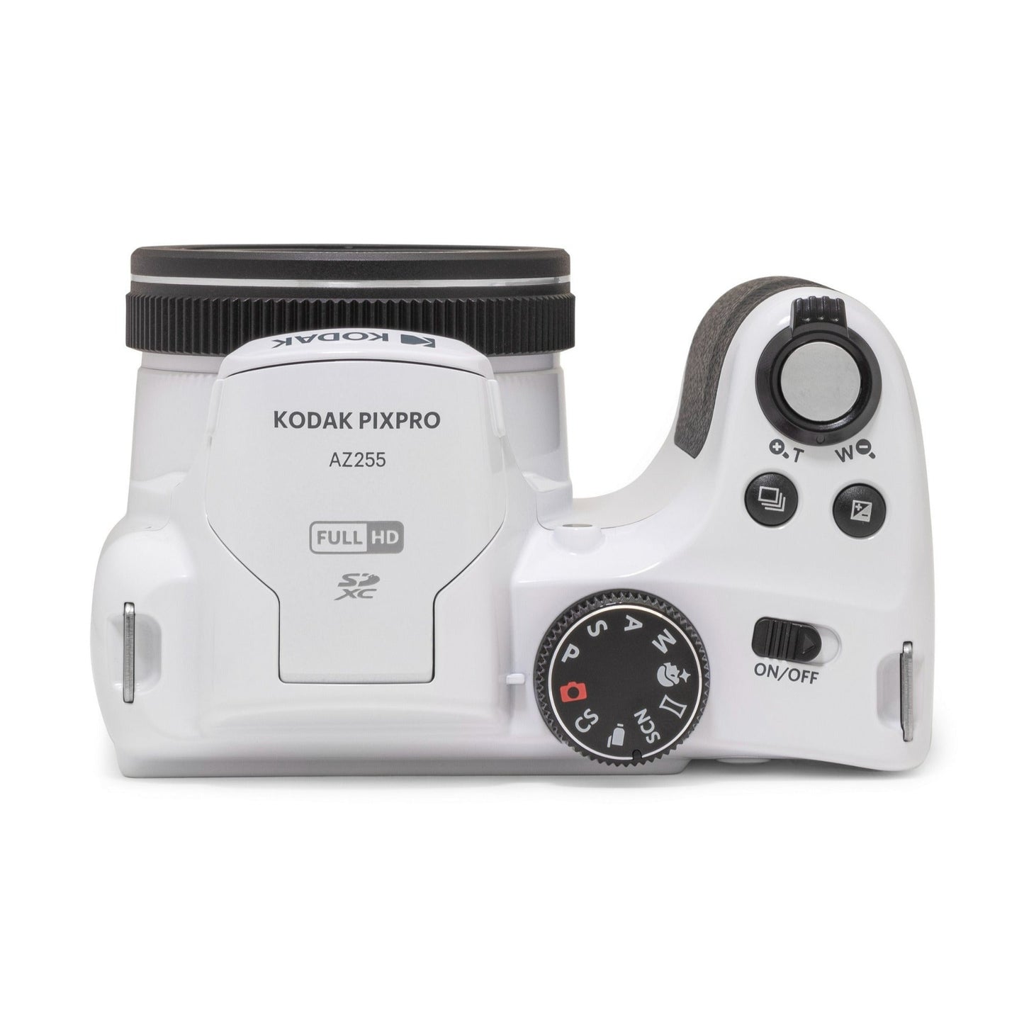 Kodak PIXPRO AZ255 Astro Zoom 16MP Digital Camera (White) with 64GB Memory Card and Accessory Bundle