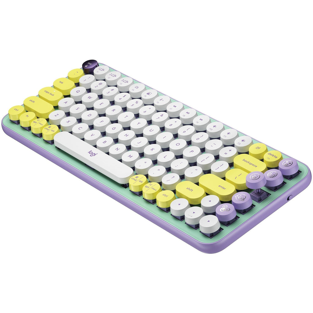 Logitech POP Keys Wireless Mechanical Keyboard With Emoji Keys Bundle