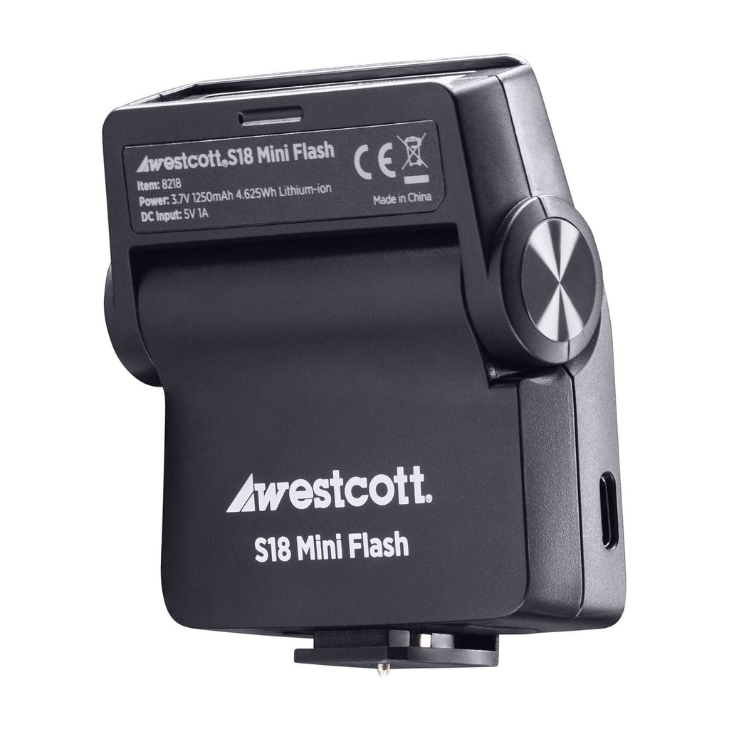 Westcott S18 Mini On-Camera Flash with Universal Hot Shoe Compatibility