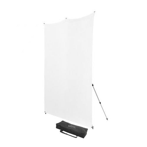Westcott X-Drop Pro Wrinkle-Resistant Backdrop Kit High Key White (8x8) Feet