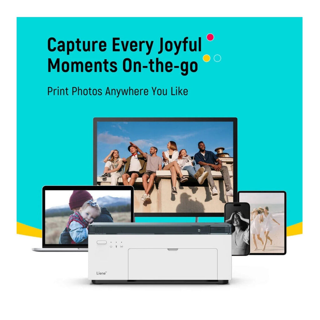 Liene M100 4x6 Portable Photo Printer with 3 Cartridges and 100 Sheets