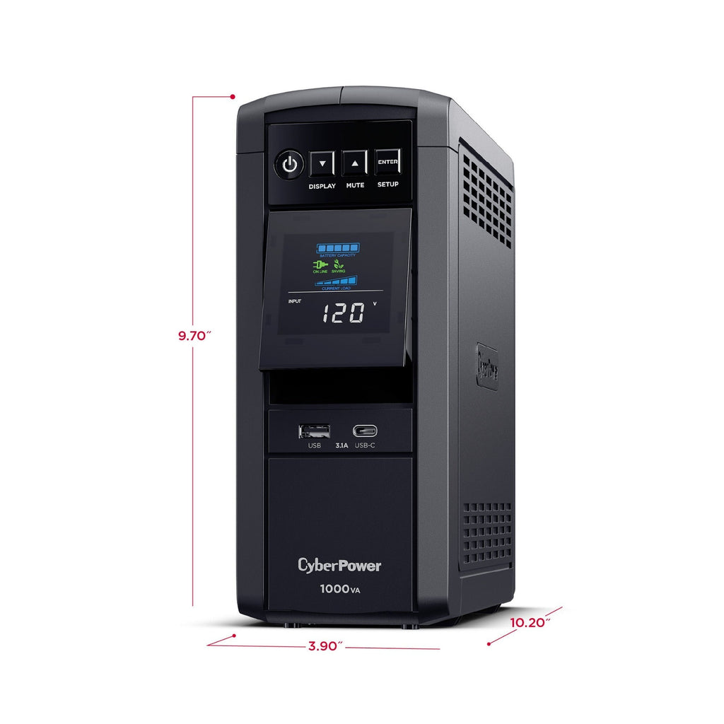 CyberPower CP1000PFCLCD PFC Sinewave UPS System Battery Backup (UL Certified)