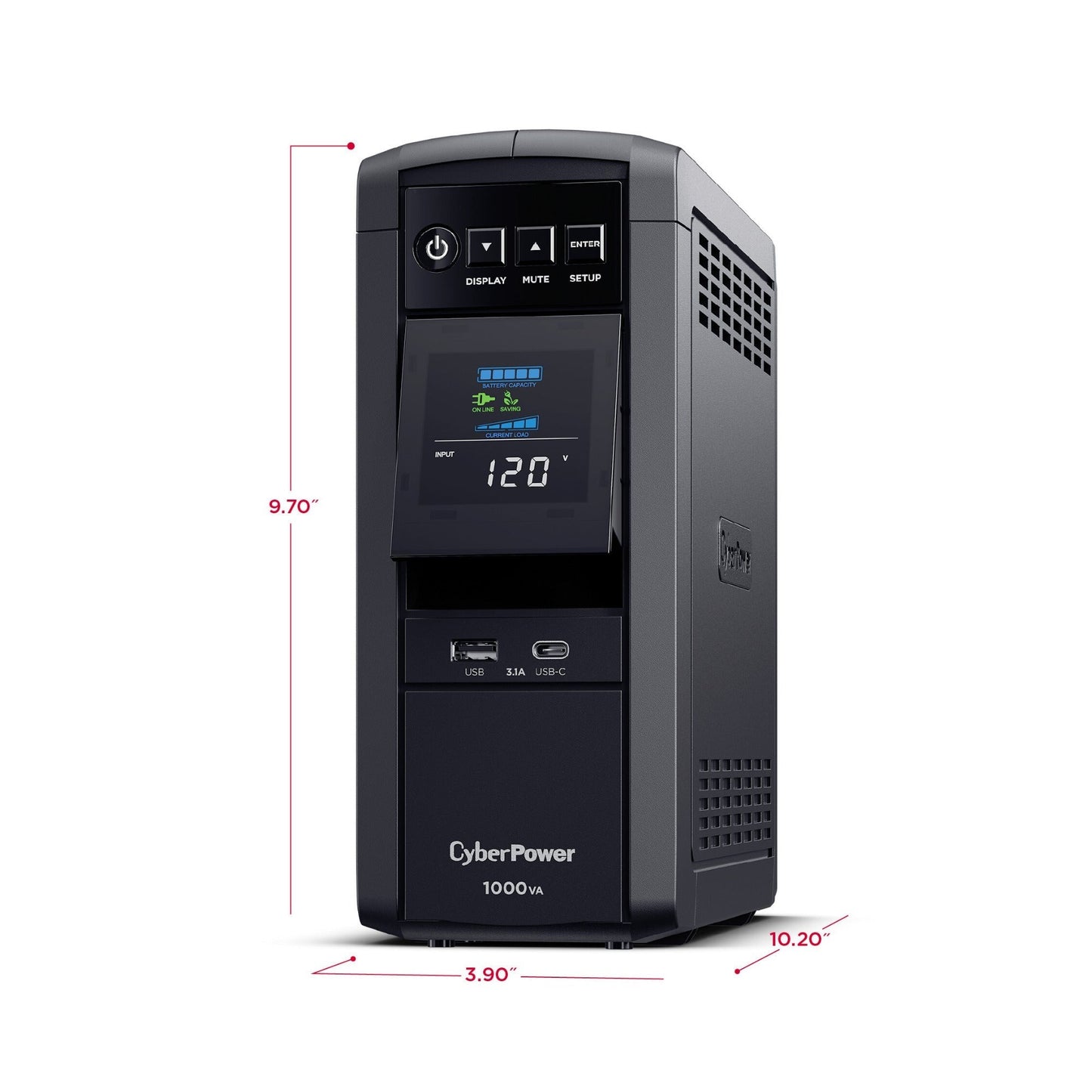 CyberPower CP1000PFCLCD PFC Sinewave UPS System Battery Backup (UL Certified)