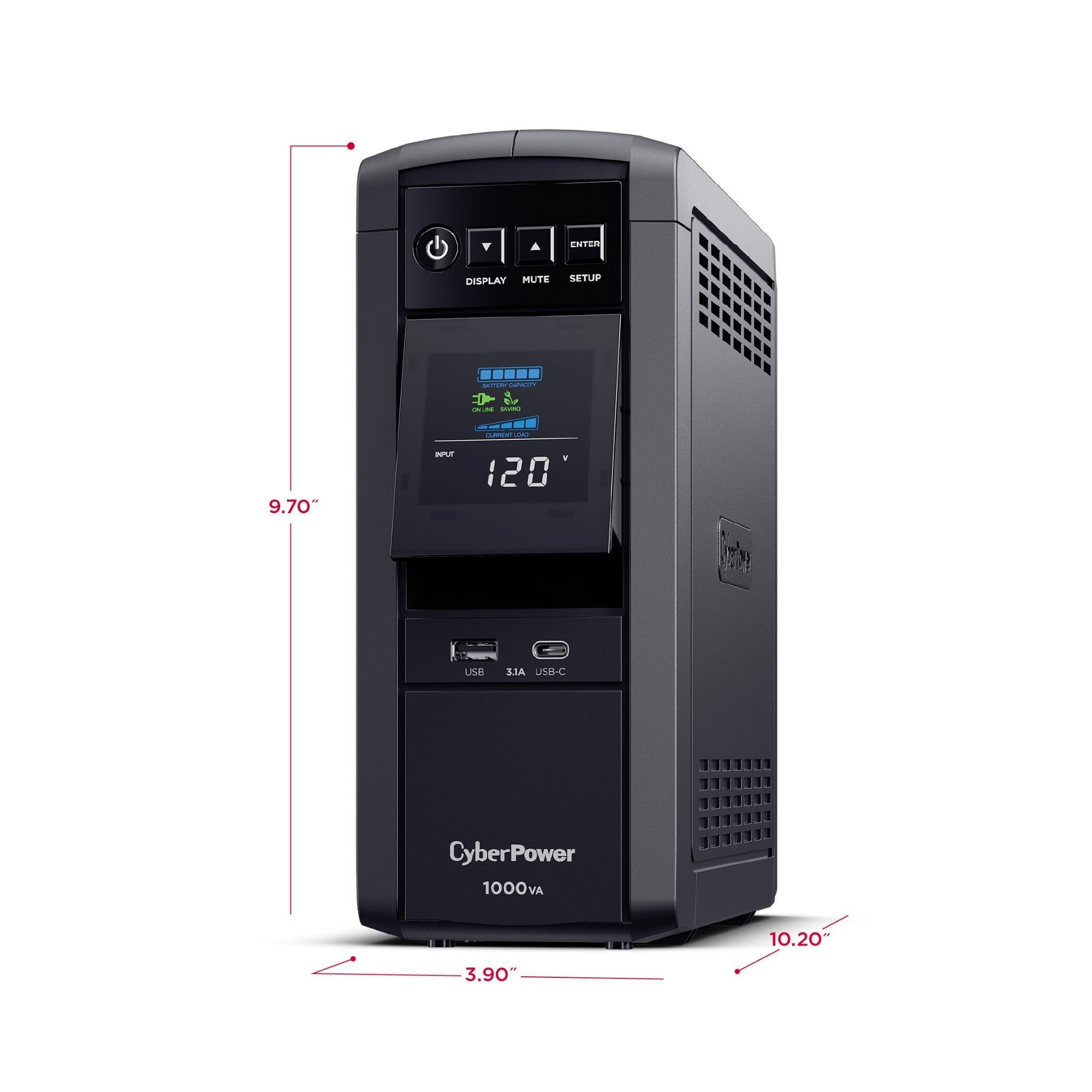 CyberPower CP1000PFCLCD PFC Sinewave UPS System Battery Backup (UL Certified)