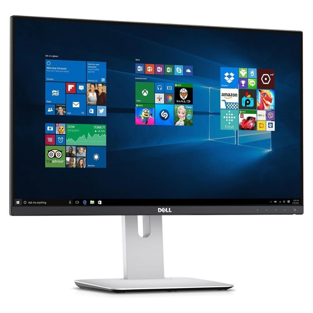 Dell UltraSharp U2414H Monitor, 23.8" FHD IPS, HDMI/DP, USB 3.0 Hub (Certified Refurbished)
