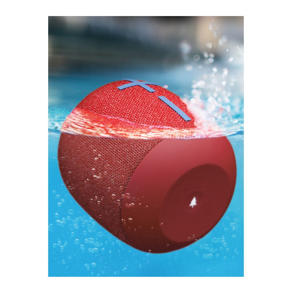Ultimate Ears WONDERBOOM 2 Bluetooth Speaker (Radical Red) with Knox Case, USB Cable and Adapter