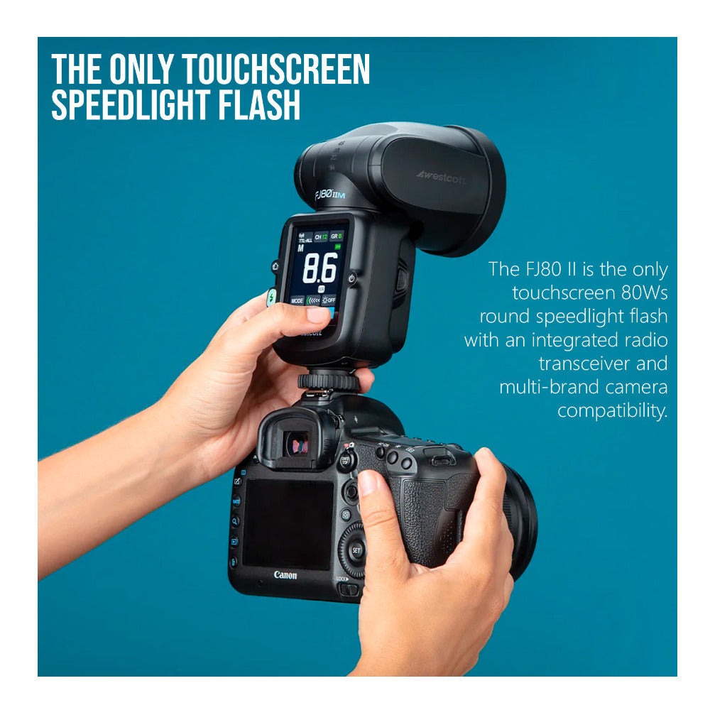 Westcott FJ80 II M 80Ws Speedlight with Sony Adapter and FJ80 Pocket Box Pack