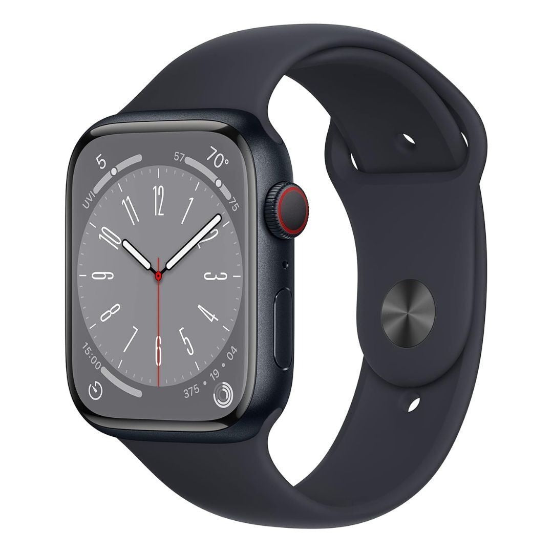 Apple Watch Series 8, GPS + Cellular (Midnight Aluminum Case, Sport Band) (Certified Refurbished)